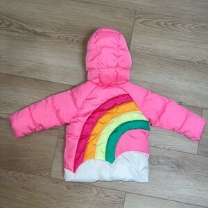 Pink Rainbow Puffer Jacket